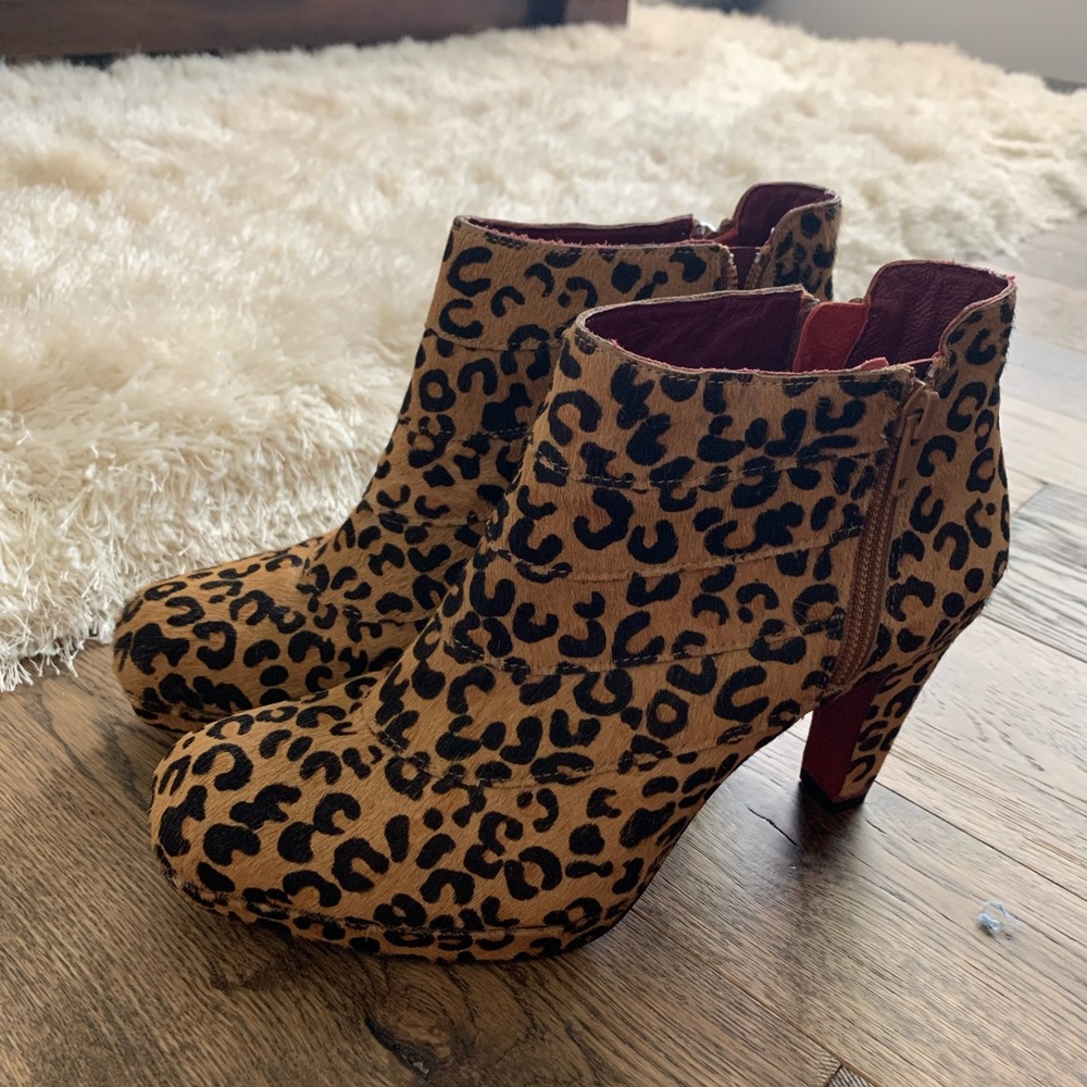 Cheetah Print Booties